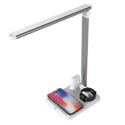 New Arrival LED Desk Lamp With 10W 4 In 1 Fast Qi Wireless Charger Stand For Apple Phone Airpods iWatch